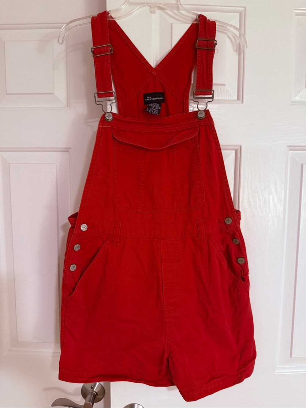 Vintage Red Shortalls - No Boundaries Size XL